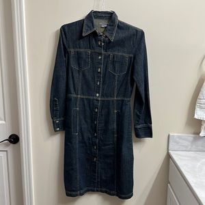 Zara Trafaluc dark denim dress.  Size 4.